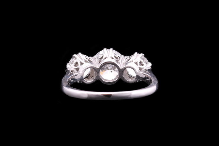 18ct White Gold Diamond Three Stone Ring