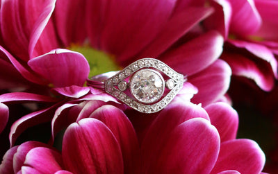 Latest Advert - French Platinum Diamond Dress Ring