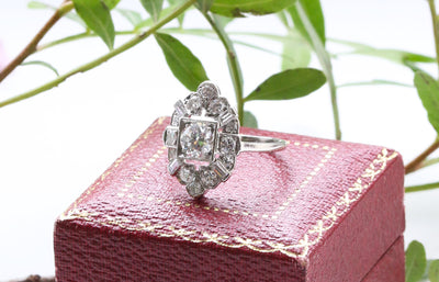 Latest Advert - Art Deco Platinum Diamond Dress Ring