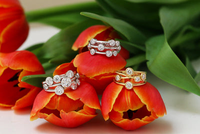 Latest Advert - A Variety of Diamond Triple Row Dress Rings