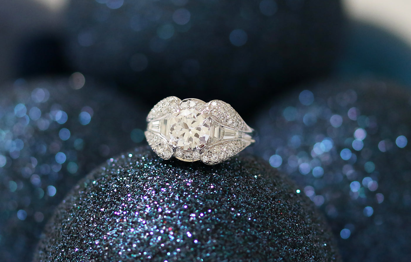 Latest Advert - Art Deco Platinum and Iridium Diamond Dress Ring