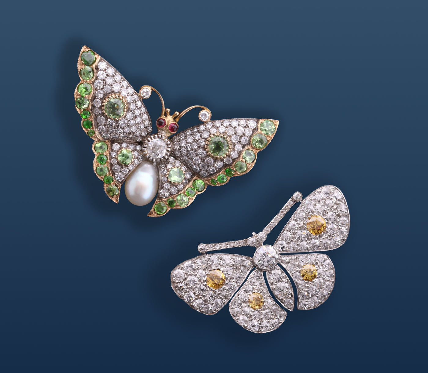 Latest Advert - Two Butterfly Brooches
