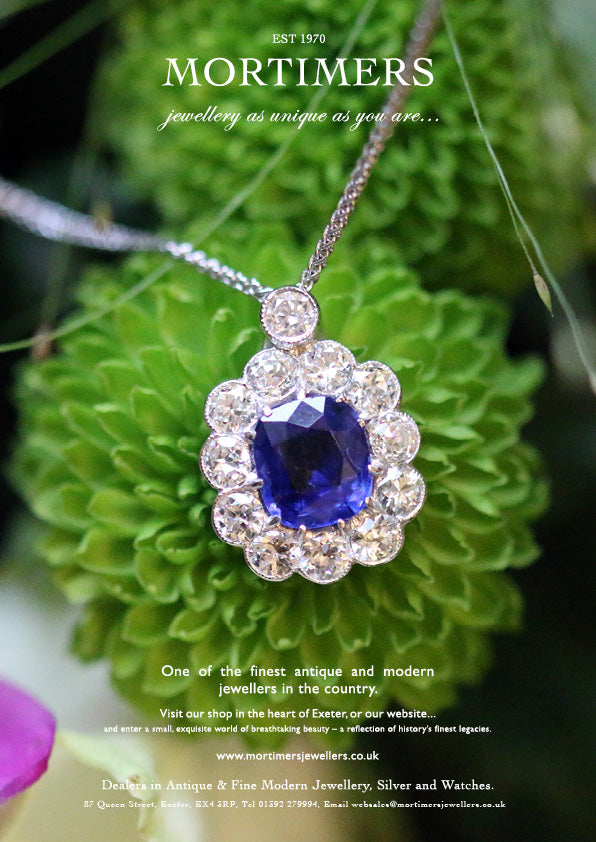 Latest Advert – 18 ct White Gold Diamond and Burma Sapphire Pendant