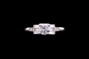 Platinum Diamond Single Stone Ring