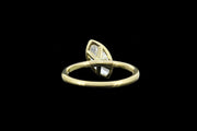 18ct Yellow Gold Diamond Marquise Single Stone Ring