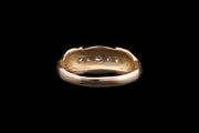 Victorian 18ct Yellow Gold Diamond Five Stone Dress Ring