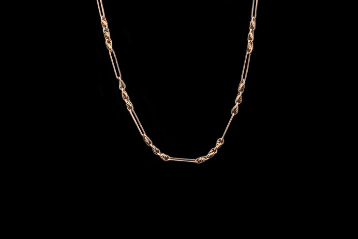 Victorian 9ct Yellow Gold Decorative Link Chain