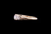 Victorian 18ct Yellow Gold Diamond Five Stone Ring