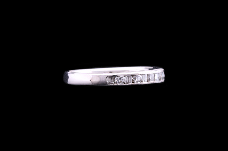 18ct White Gold Diamond Half Eternity Ring