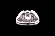 Art Deco Platinum and Iridium Diamond Dress Ring