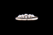 Edwardian 18ct Yellow Gold and Platinum Diamond Five Stone Ring