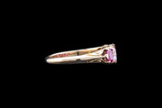Victorian 18ct Yellow Gold Diamond and Ruby Seven Stone Ring