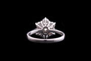 Platinum Diamond Cluster Ring