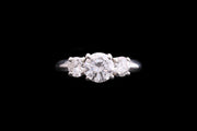 Platinum Diamond Three Stone Ring