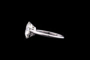 Art Deco Platinum Diamond Single Stone Ring