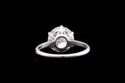 Art Deco Platinum Diamond Single Stone Ring