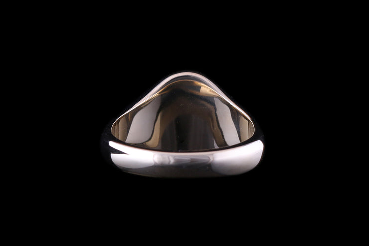 9ct Yellow Gold Oval Signet Ring 11 x 9