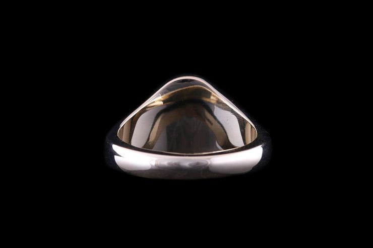 9ct Yellow Gold Oval Signet Ring 13 x 10