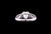 18ct White Gold Diamond Heart Single Stone Ring