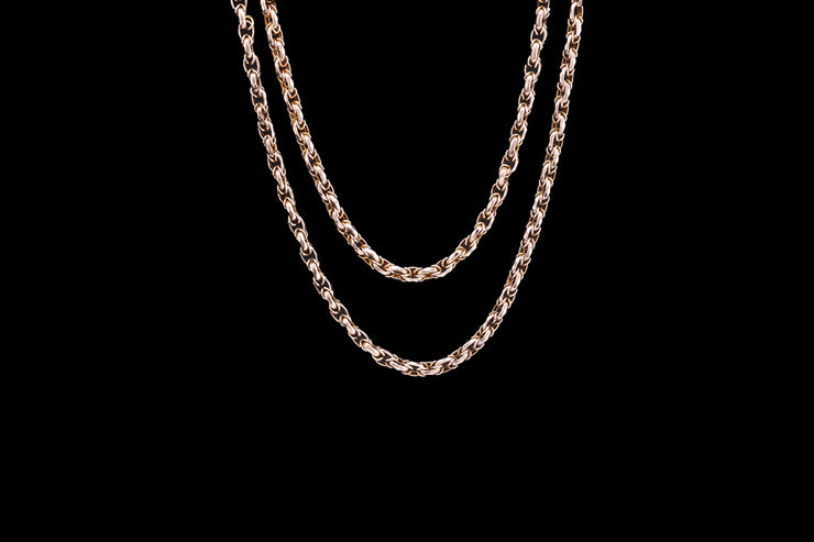 Victorian 9ct Yellow Gold Double Belcher Chain