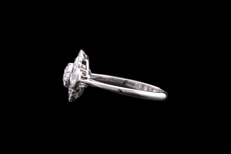 Art Deco Platinum Diamond Dress Ring