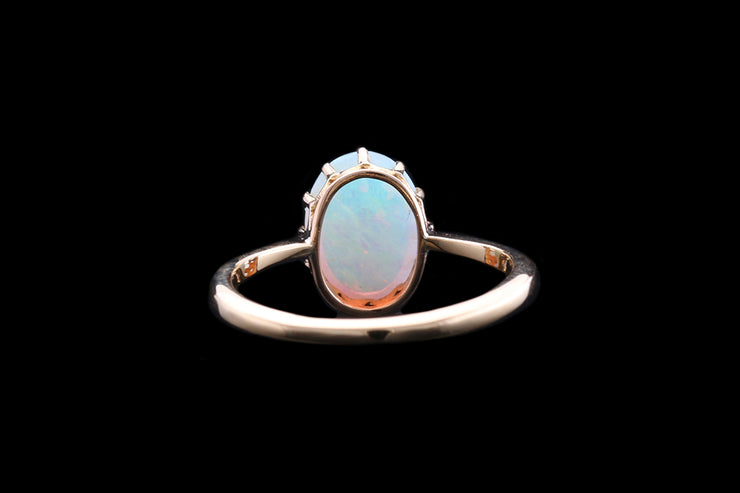 Victorian 18ct Yellow Gold Opal Single Stone Ring