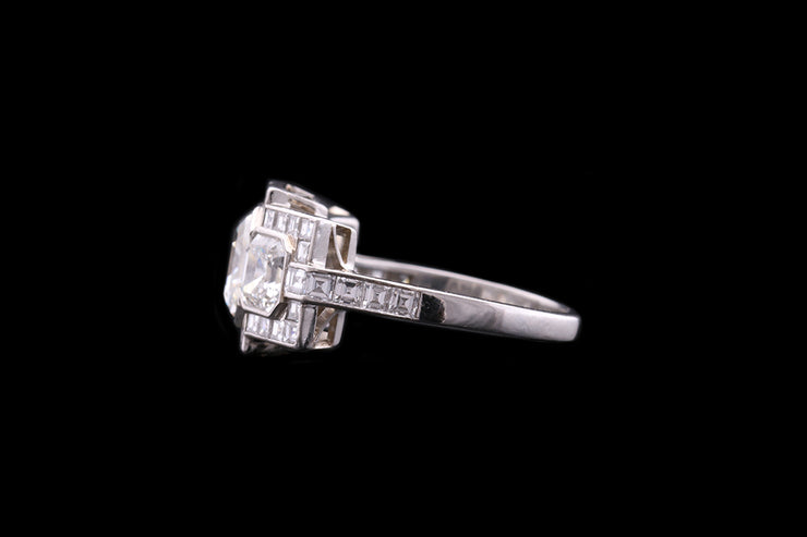 Platinum Diamond Three Stone Dress Ring