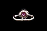 Edwardian 18ct Yellow Gold and Platinum Diamond and Ruby Dress Ring