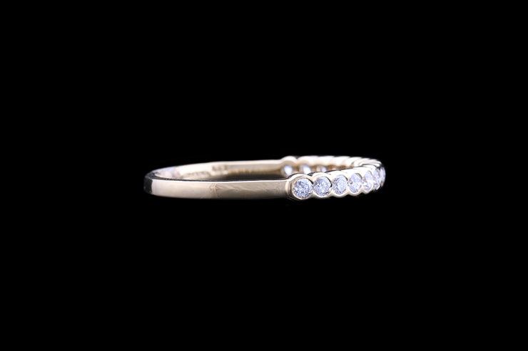 18ct Yellow Gold Diamond Half Eternity Ring