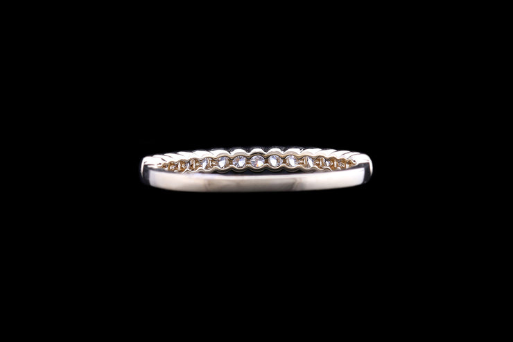 18ct Yellow Gold Diamond Half Eternity Ring