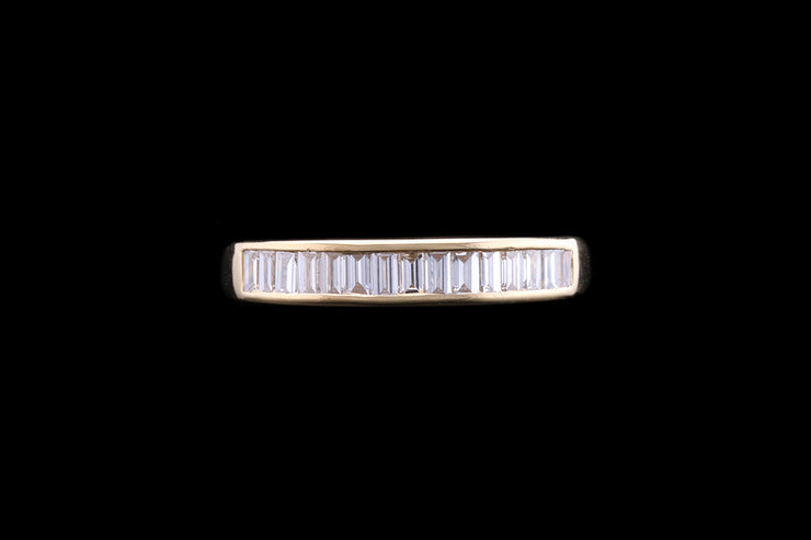 18ct Yellow Gold Diamond Half Eternity Ring