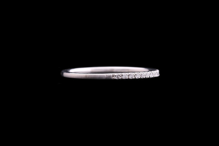 Platinum Diamond Half Eternity Ring