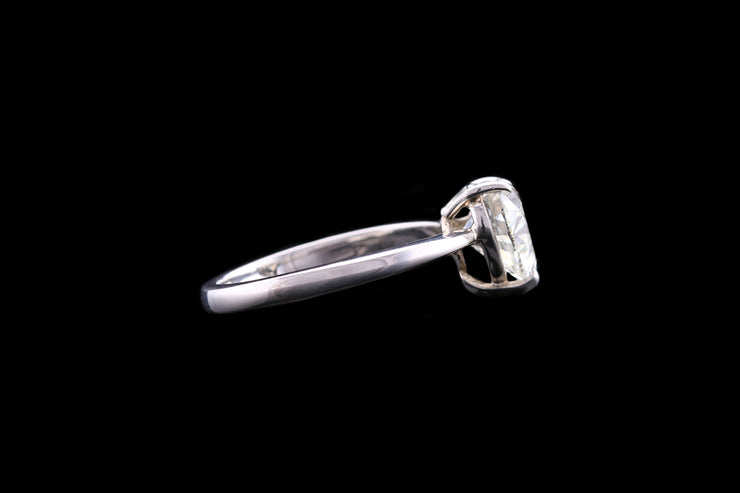 Platinum Diamond Heart Single Stone Ring