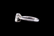 Platinum Diamond Heart Single Stone Ring