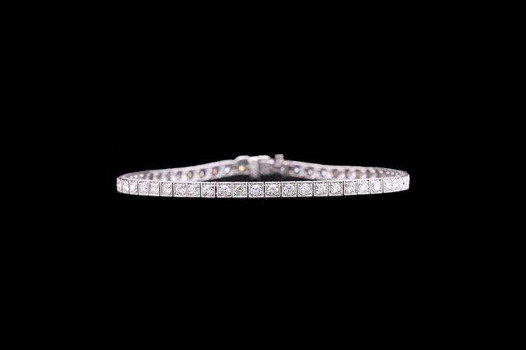 Platinum Diamond Line Bracelet