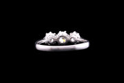 18ct White Gold Diamond Three Stone Ring