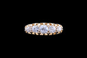 Victorian 18ct Yellow Gold Diamond Five Stone Ring