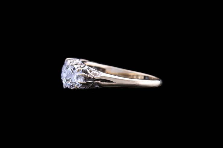 Victorian 18ct Yellow Gold Diamond Graduated Five Stone Ring