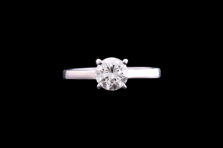 18ct White Gold Diamond Single Stone Ring