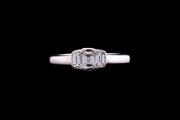 18ct White Gold Diamond Three Stone Ring