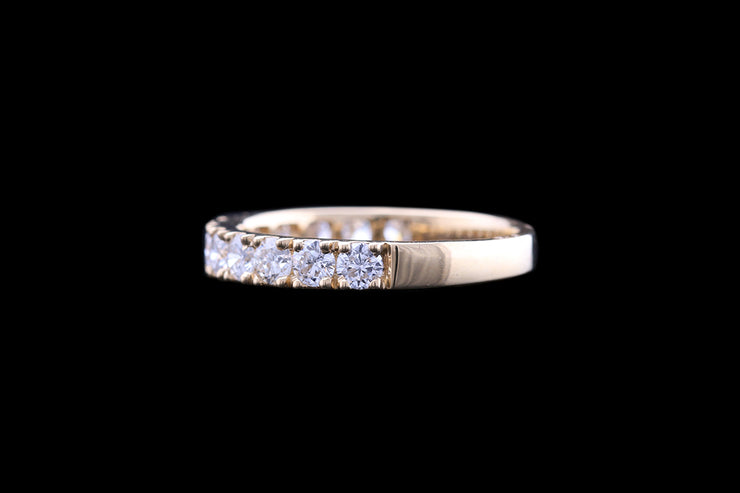 18ct Yellow Gold Diamond Half Eternity Ring