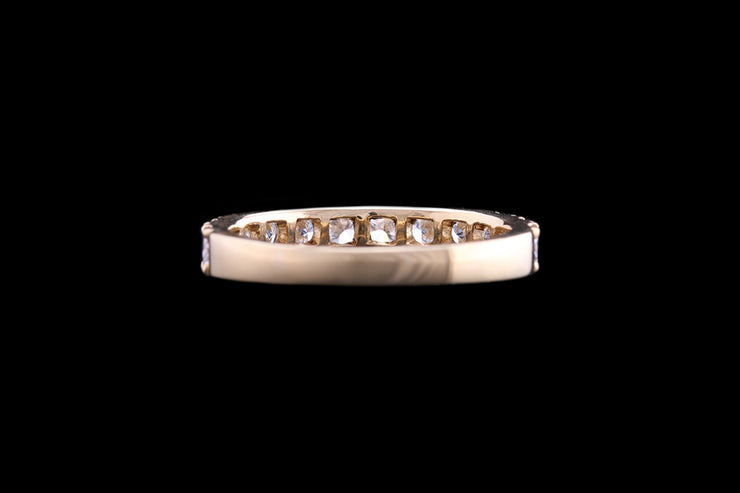 18ct Yellow Gold Diamond Half Eternity Ring