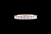 18ct Yellow Gold Diamond Half Eternity Ring