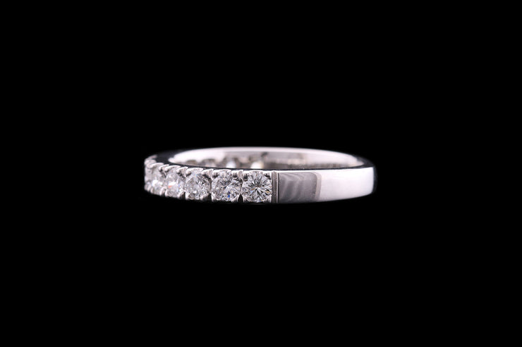 Platinum Diamond Half Eternity Ring