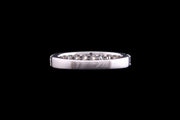 Platinum Diamond Half Eternity Ring