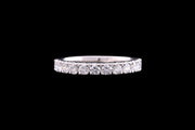 Platinum Diamond Half Eternity Ring