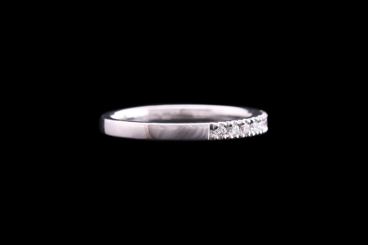 Platinum Diamond Half Eternity Ring