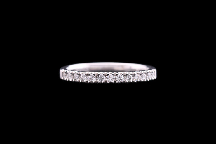 Platinum Diamond Half Eternity Ring