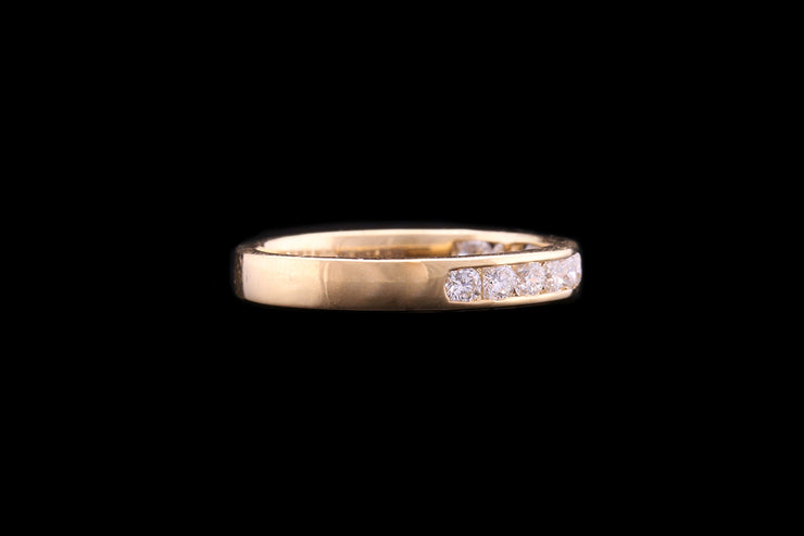 18ct Yellow Gold Diamond Half Eternity Ring