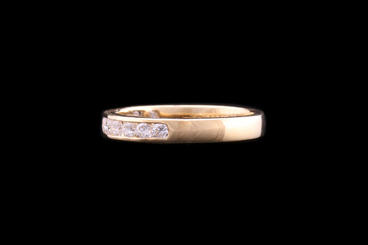 18ct Yellow Gold Diamond Half Eternity Ring